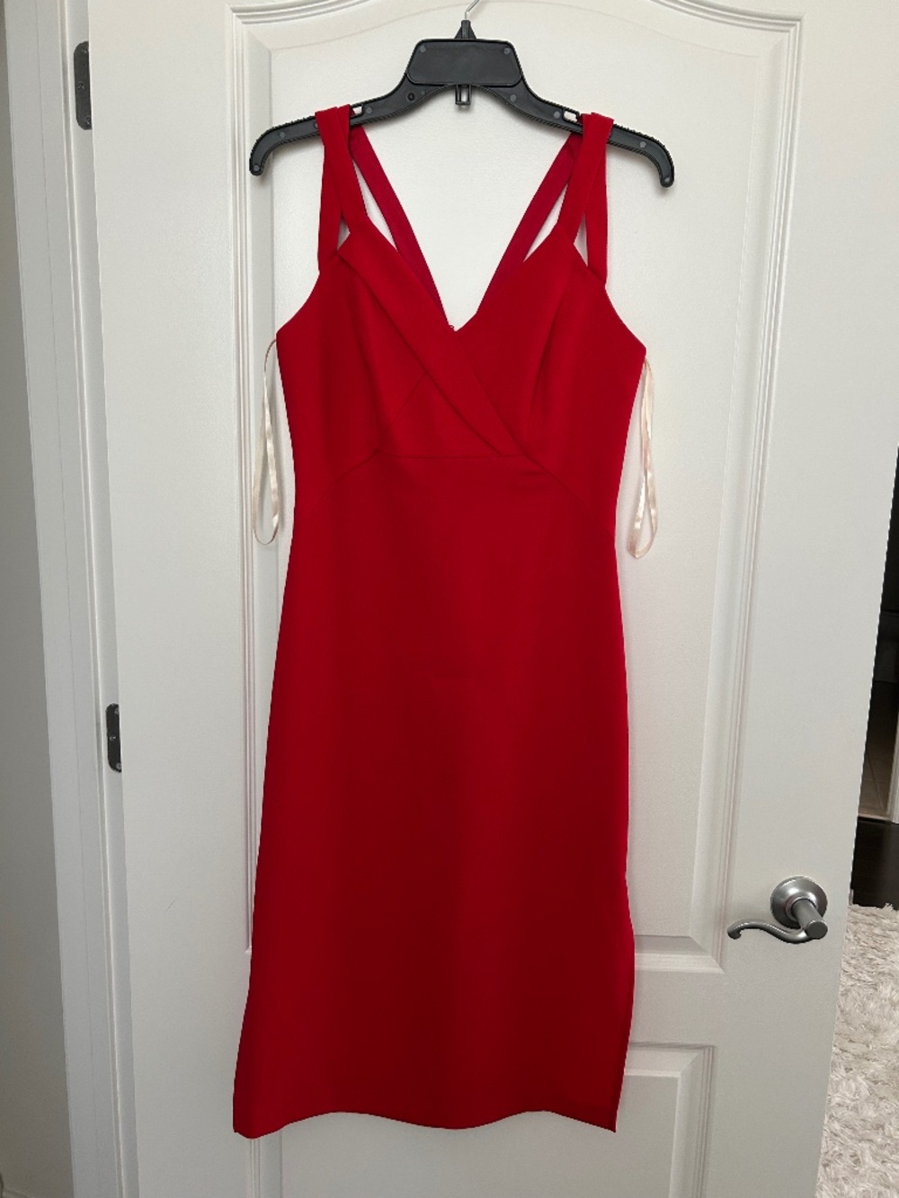 BCBGeneration red midi dress, size 8 (runs small), excellent condition